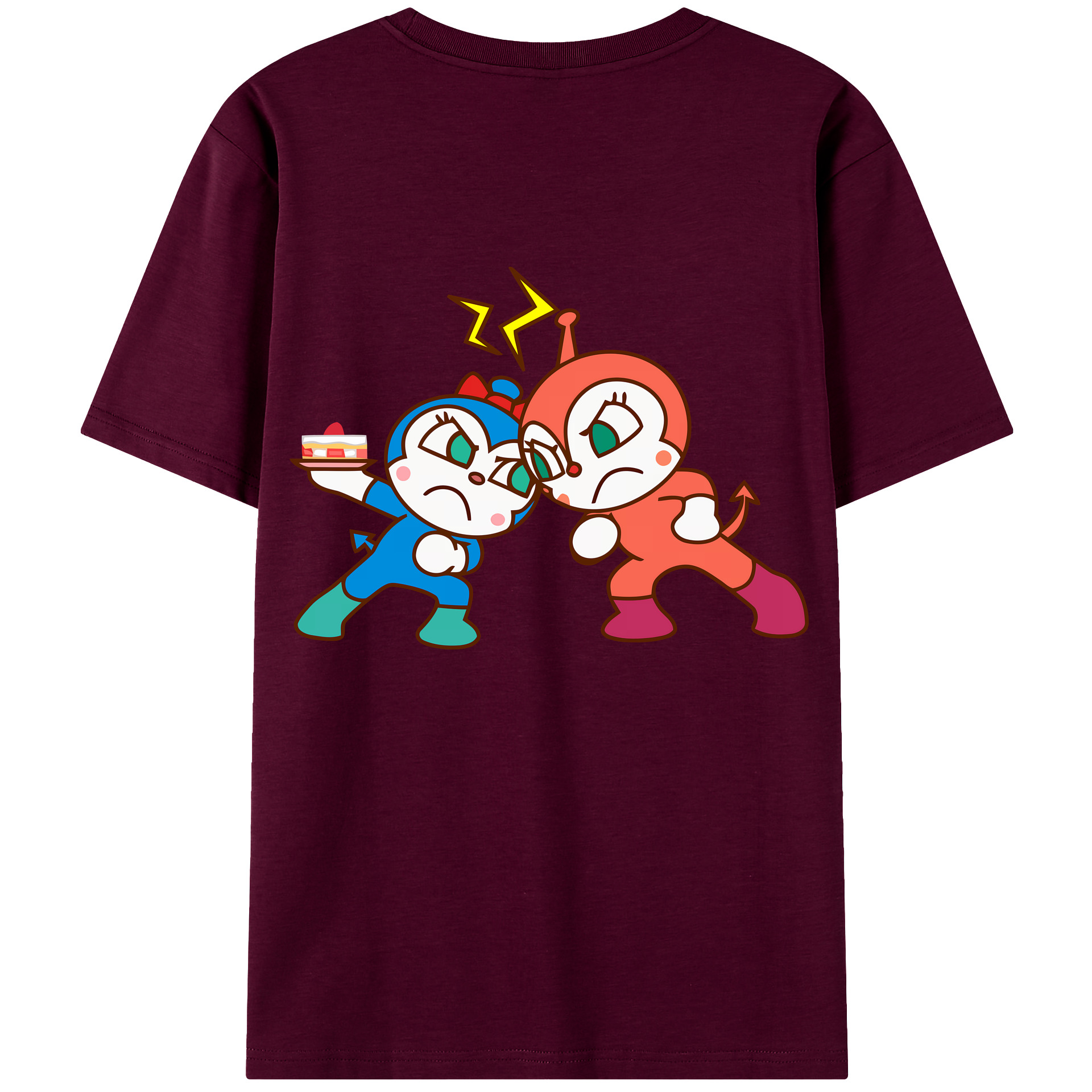 （画像用） アンパンマン Anpanman レディース半袖Tシャツ(バックプリント)